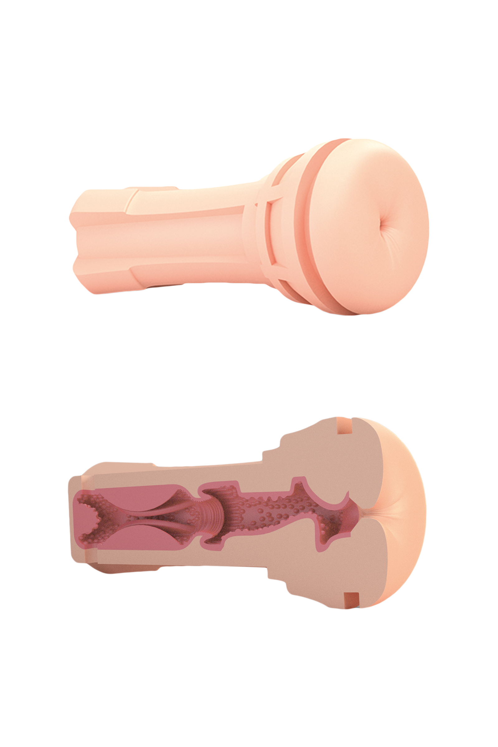 Mystim OH PUSH ME Anal Masturbator, TPE, Skin, 21.5 cm