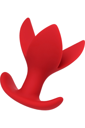 ToDo by Toyfa Flower Genişleyen anal Plug, silikon, kırmızı, 9 cm, Ø 6 cm