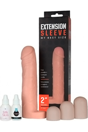 Sitabella Penis Sleeve Set, 2.5cm; 4cm; 5cm. Length 190 mm, diameter 48 mm.