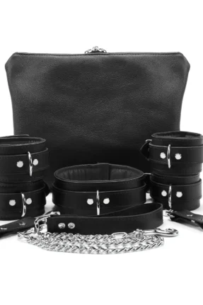 Professional 7-Piece Handcuff Bondage Set / Red (Image 2)