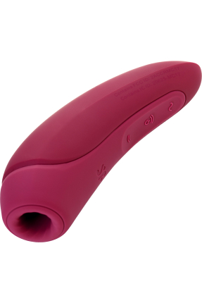 Satisfyer Curvy 1 Connect App Vacuum Wave Clitoris Vibrator, Silicone, Red, 14.3 cm