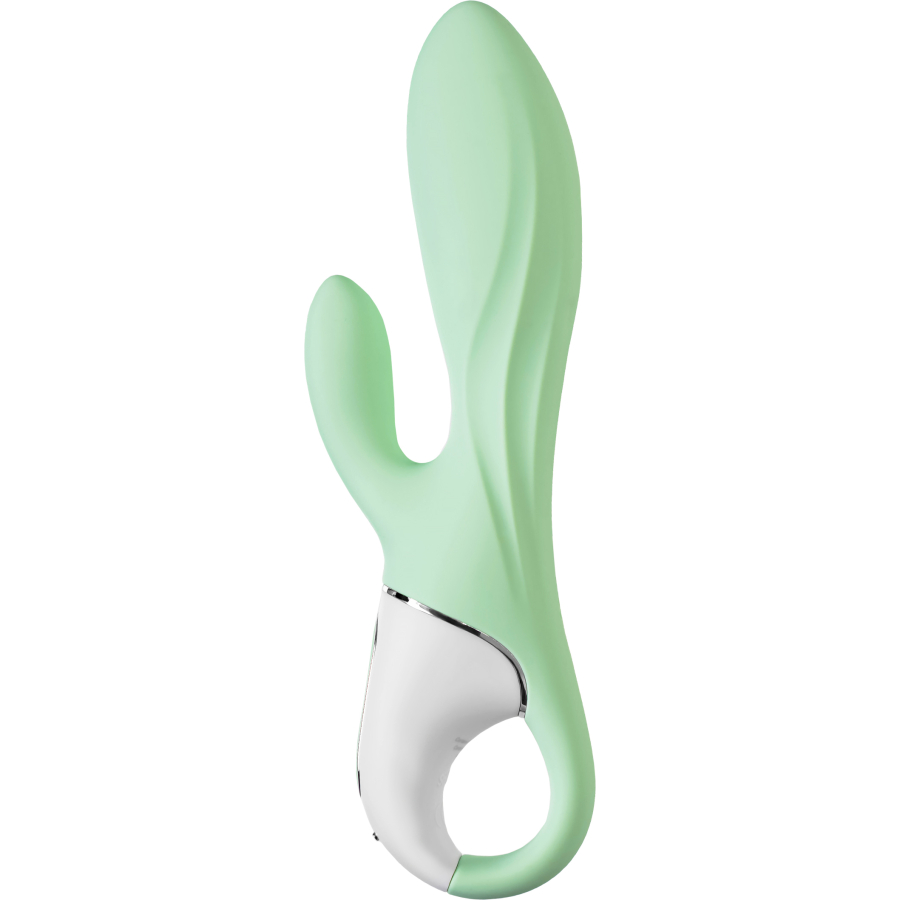 Satisfyer Air Pump Banny 5 Anal Vibratör, Silikon, yeşil, 15 cm