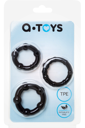 Penis Ring Set, Ø 3.5/3/2 cm