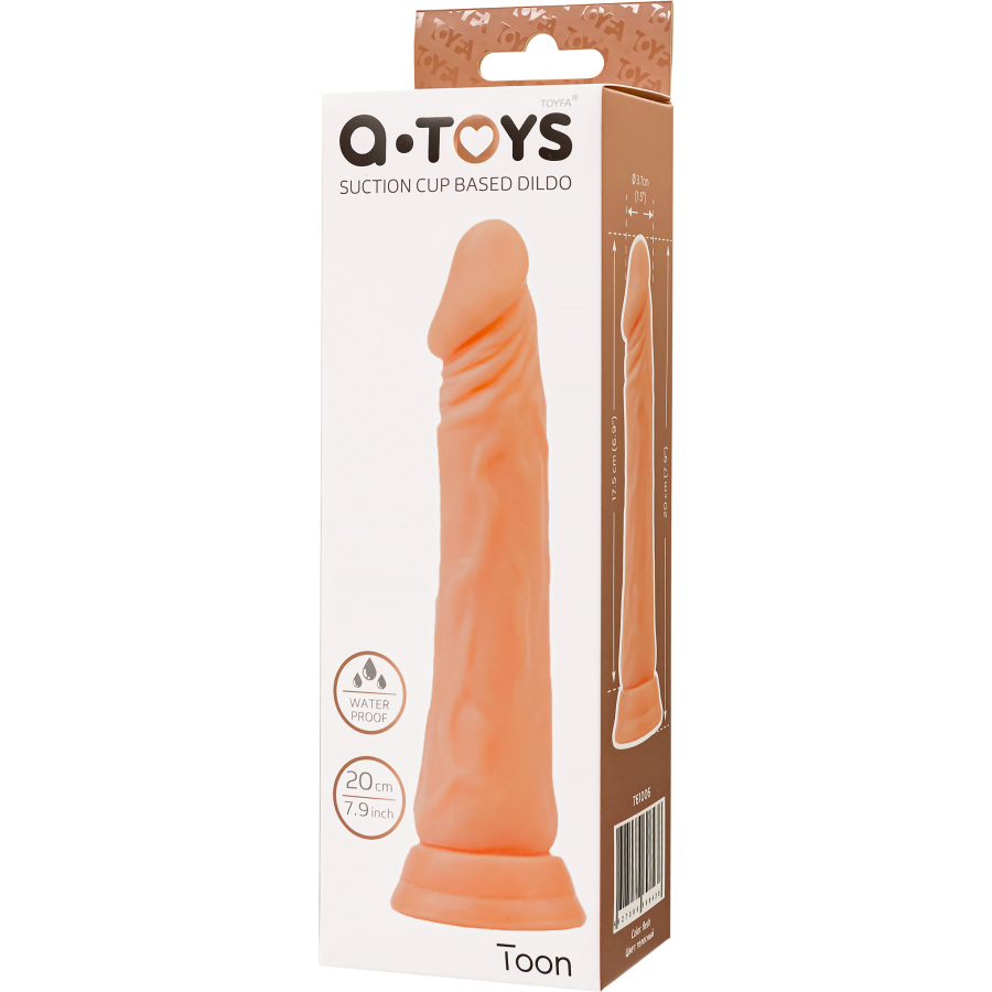 Toon Vantuzlu Realistik Dildo 20 cm