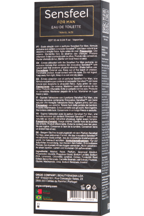 ORGIE SENSFEEL pheromone-infused toilet water, for men, 10 ml
