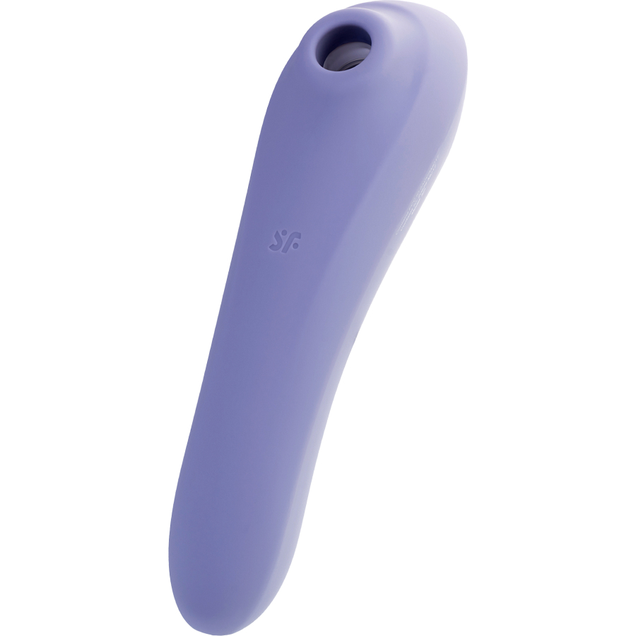 Satisfyer Dual Pleasure Vakum Dalgası Klitoral Vibratör, silikon, mor, 17.9 cm