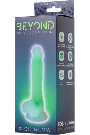 Glow Gece Parlayan Dildo,18 cm