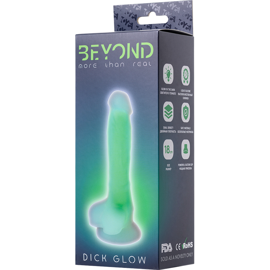 Glow Gece Parlayan Dildo,18 cm