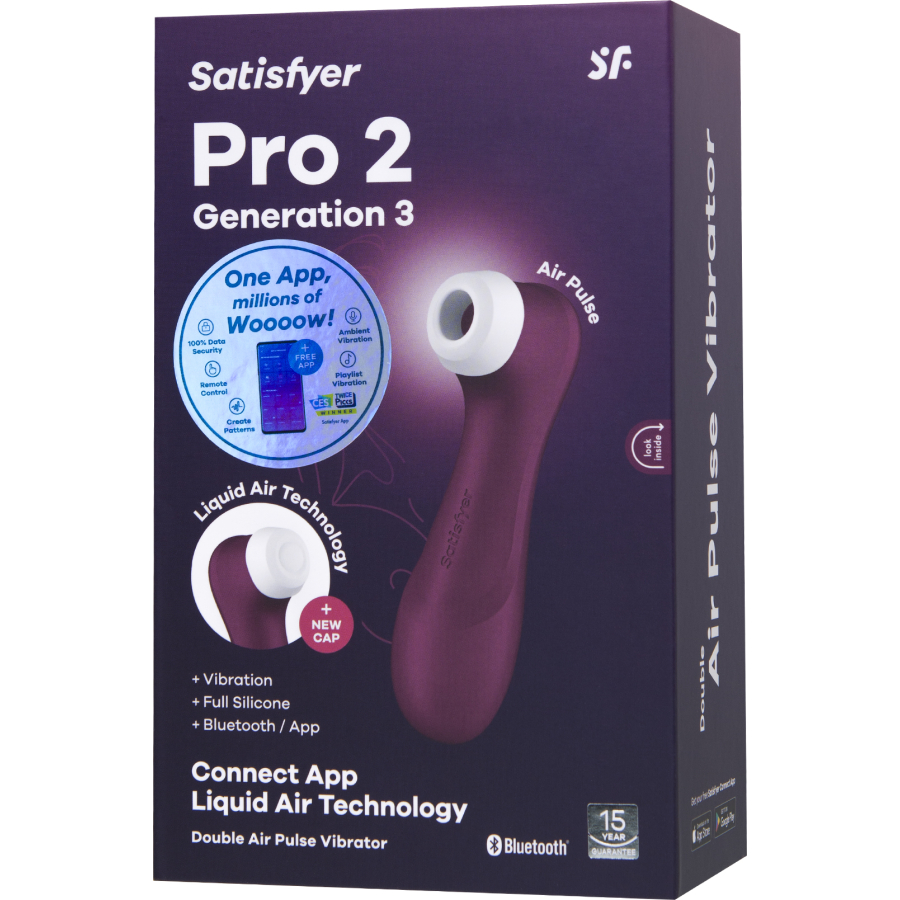 Satisfyer Pro 2 Gen 3 With Liquid Air Technology + Mobile App Vakum Klitoris Vibratör