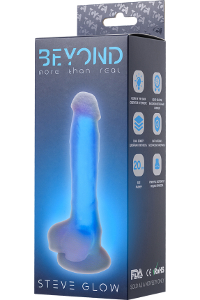 Steve Glow Night Glow Dildo, 20 cm