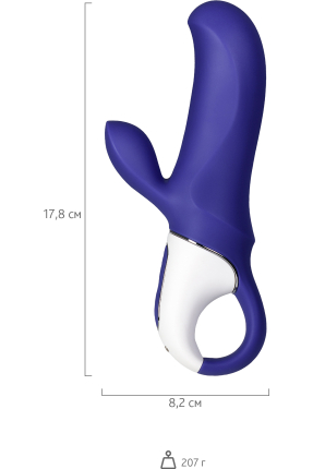 Satisfyer Magic Bunny Gerçekçi olmayan Vibratörü, Silikon, Mor, 17,7 cm
