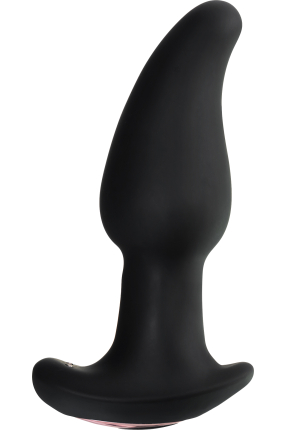 Hurricane Anal Plug, Silicone, black, 14 cm