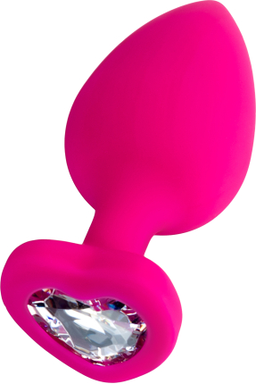 ToDo by Toyfa Diamond Heart Anal Plug, silikon, pembe, 9,5 cm, Ø 4 cm
