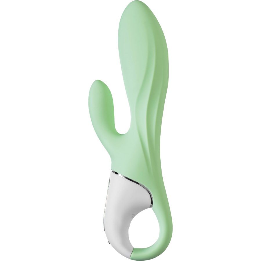 Satisfyer Air Pump Banny 5 Anal Vibratör, Silikon, yeşil, 15 cm