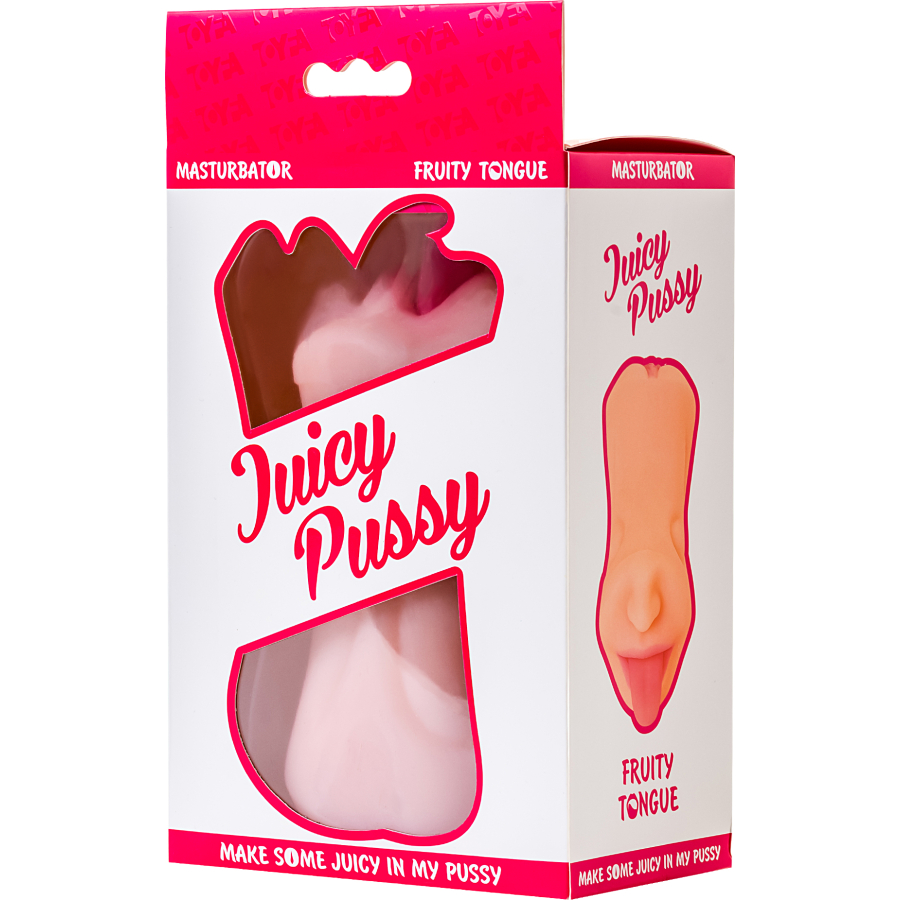 Juicy Pussy by TOYFA Masturbator Realistik, Fruity Tongue, Ağız ve Vajina, TPE, Ten,19 cm