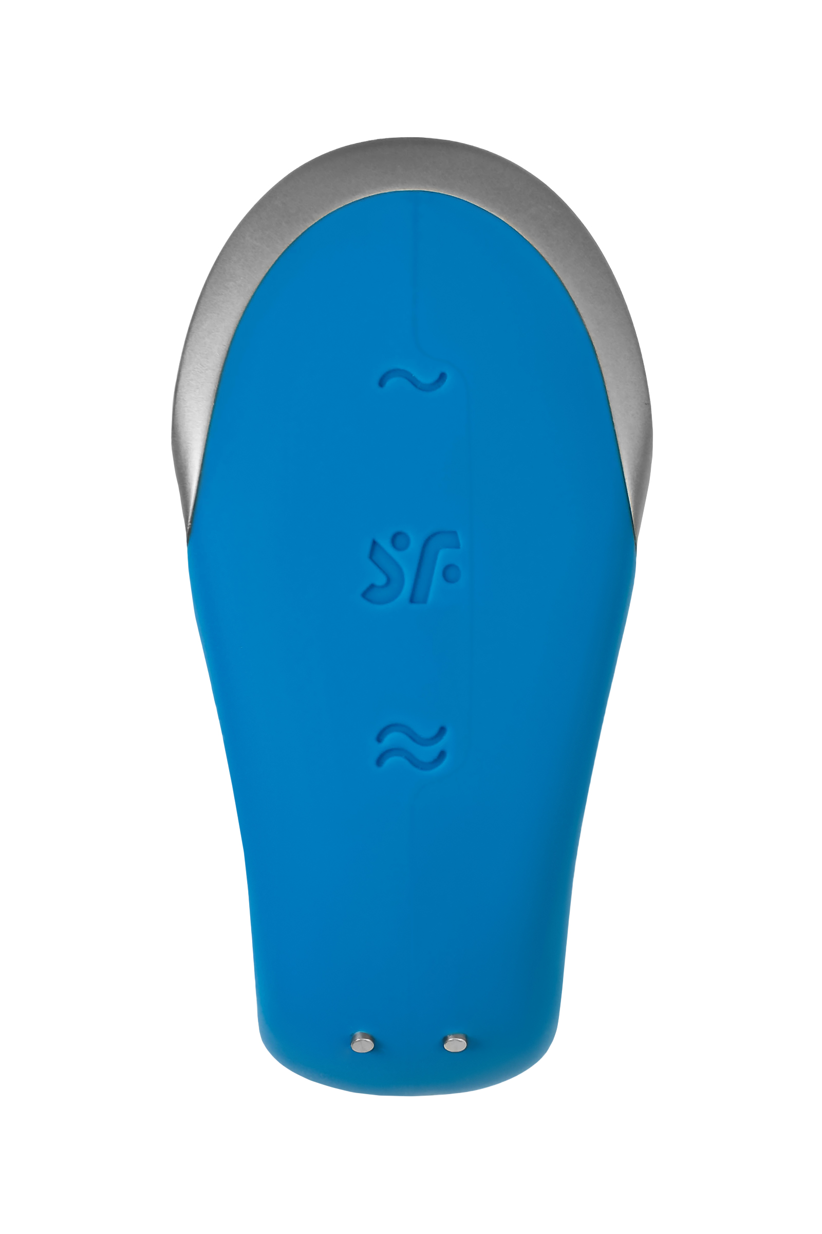 Satisfyer Double Love Connect App Blue Çiftler İçin Mini Vibratör, silikon, mavi, 18 cm