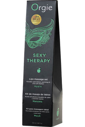 ORGIE Lips Tatlı Oyun Seti (Öpüşme Masaj Yağı), elma, 100 ml