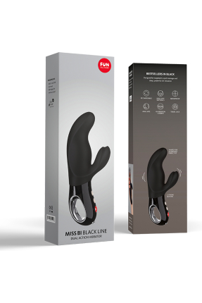 Fun Factory MİSS Bİ Vibratör, silikon, siyah, 17 cm