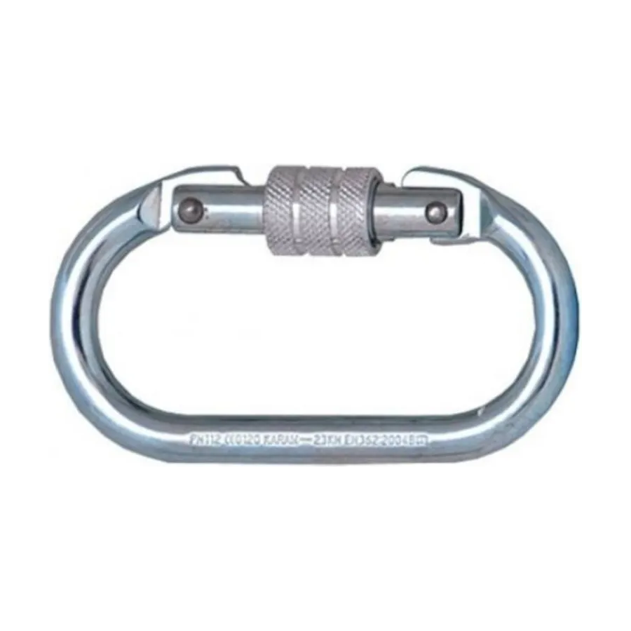 Oval Karabina 25 kN Sertifikalı