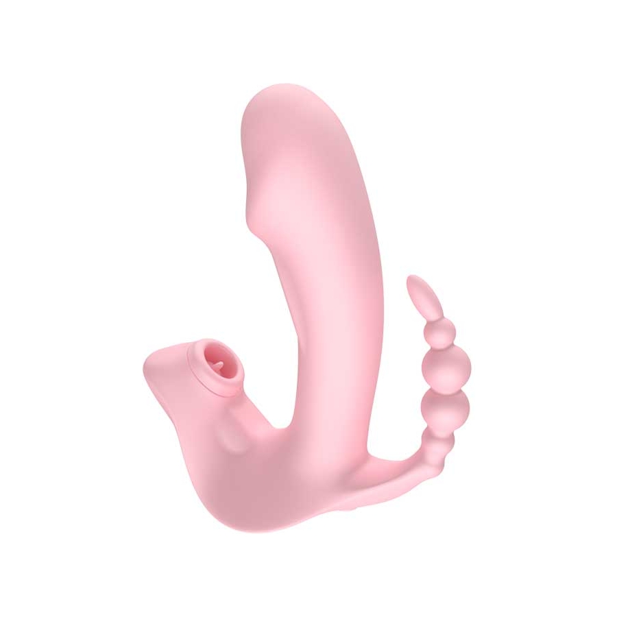 3 Başlıklı Klitoral Emiş ve Dil Vibratörü Şarjlı