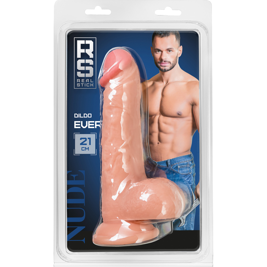 Gerçekçi Yapay Penis, PVC, 21 cm