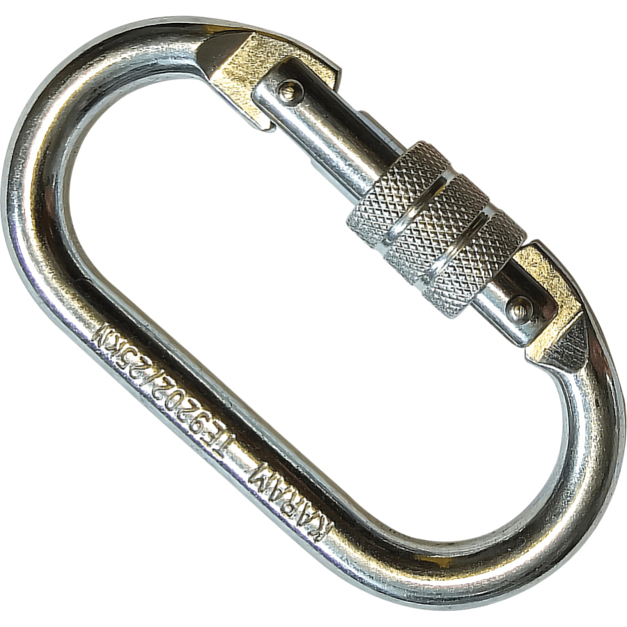 Oval Karabina 25 kN Sertifikalı