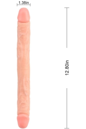 Ballsy Super Cock Ladybro Love Çift Taraflı Dildo