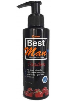 Best Man 150ML. Large Strawberry Lubricant Gel