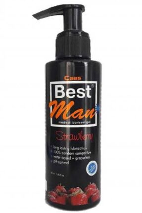 Best Man 150ML Large Size Strawberry Scented Lubricant Gel (Image 1)