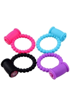 Boğumu Titreşimli Penis Halkası Mavi