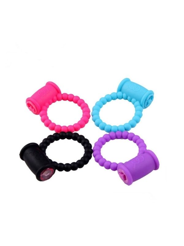 Boğumu Titreşimli Penis Halkası Mavi