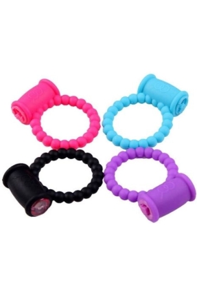 Boğumu Titreşimli Penis Halkası Pembe