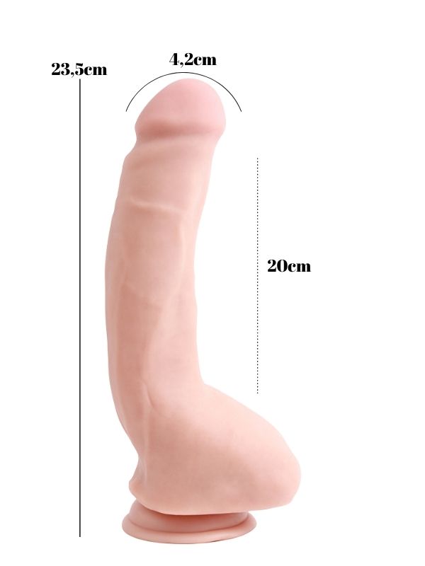 Carnal Pleasure 23.5cm Kıkırdaklı Gerçekçi Dildo