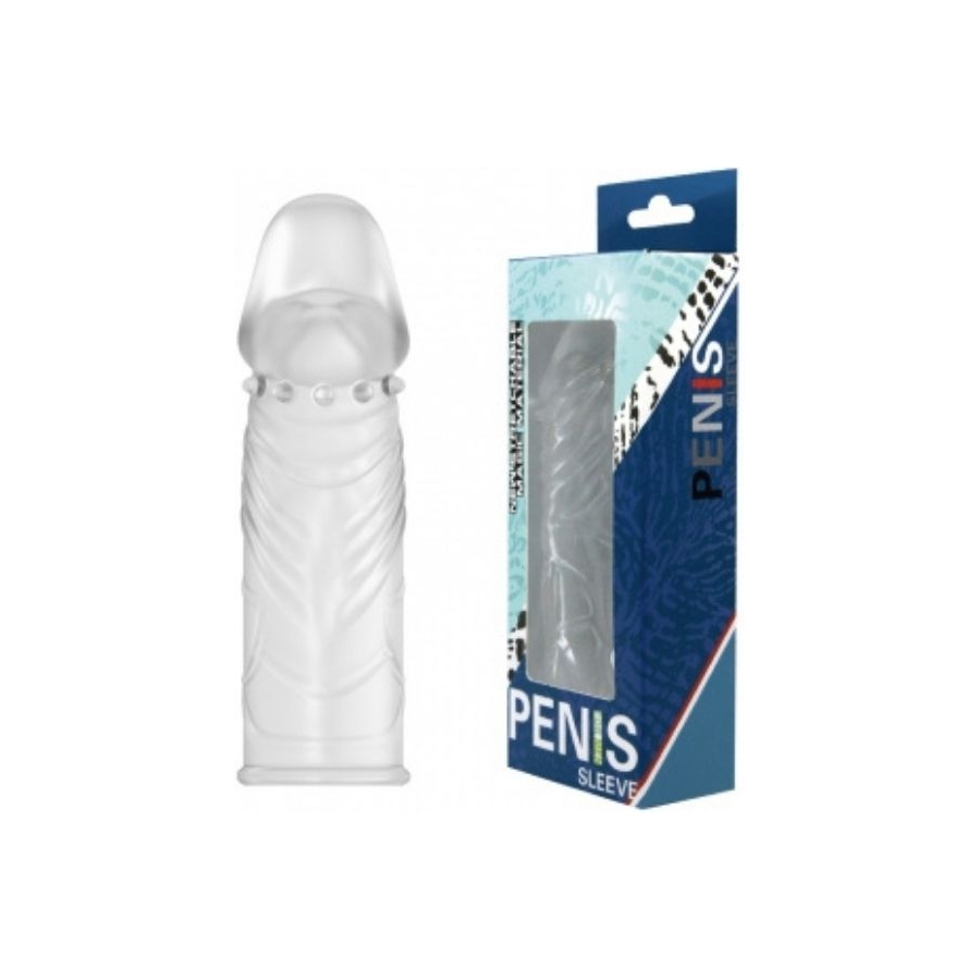 14cm Saydam 2,5cm Dolgulu Penis Kılıfı
