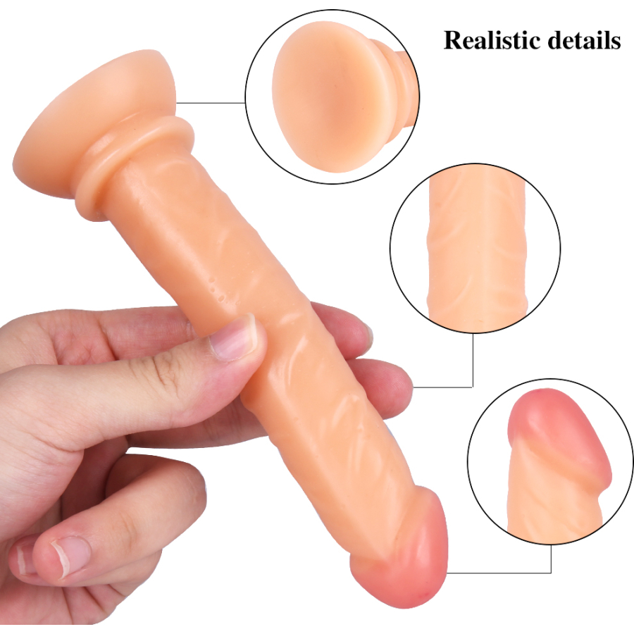 15CM Testissiz Gerçekçi Anal Dildo