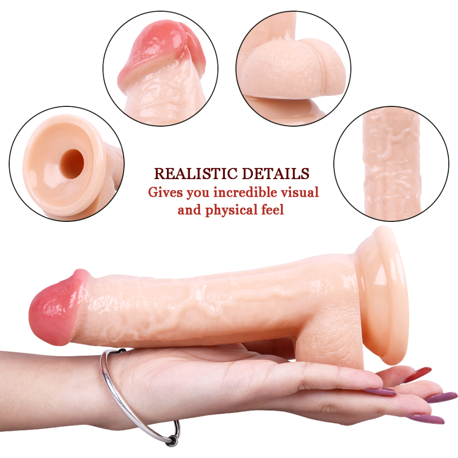 19CM Gerçekçi Ten Rengi Dildo Penis