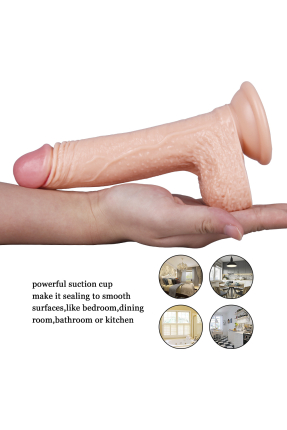 19CM Skin Tone Suction Cup Dildo