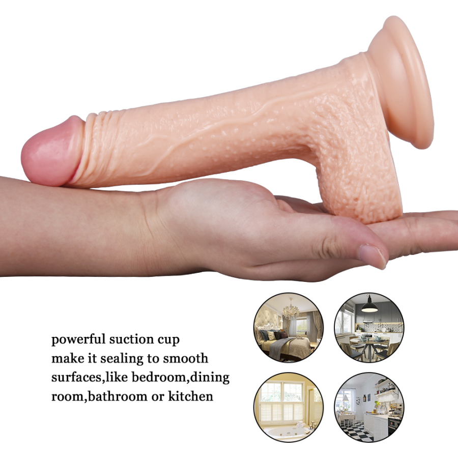 19CM Ten Rengi Vantuzlu Dildo