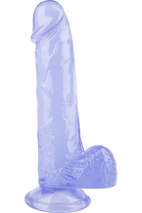 20CM Gerçekçi Mor Dildo Penis