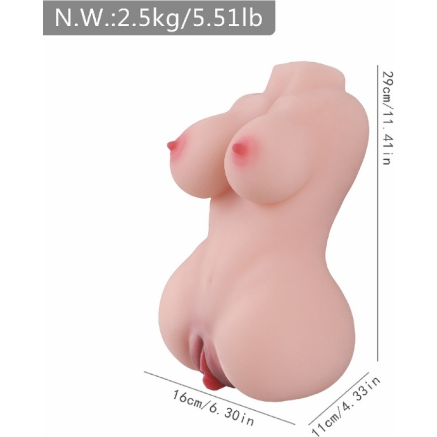 2.5 kg mini yarım vücut manken