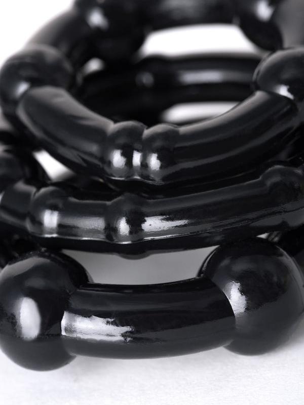 3 halkalı penis pompası TPE transparan 23,5 cm