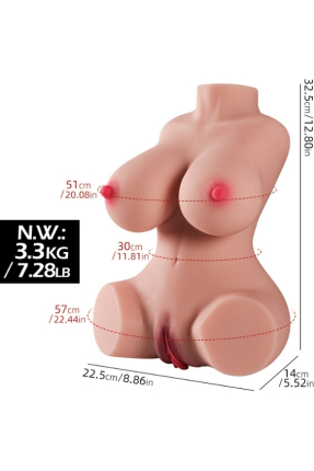 3.3 kg mini half-body mannequin