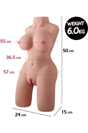 6 kg mini yarım vücut manken