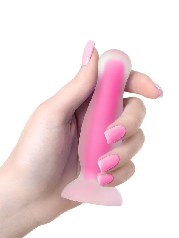 Beyond Cain Glow Gece Parlayan Anal Plug , Silikon, Şeffaf, 10 cm