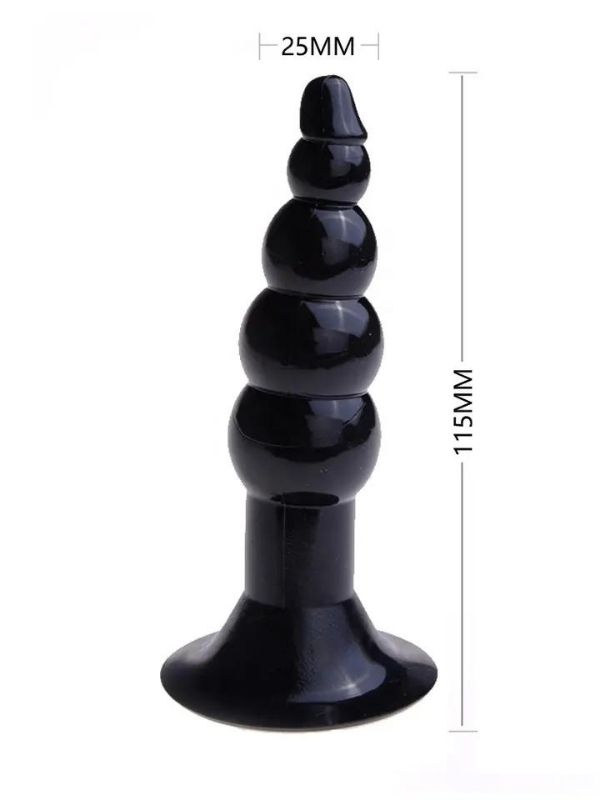 Boğumlu Anal Plug Karışık Renklerde 11 cm 4 Boğumlu Anal Plug Karışık Renklerde 11 cm görsel 4