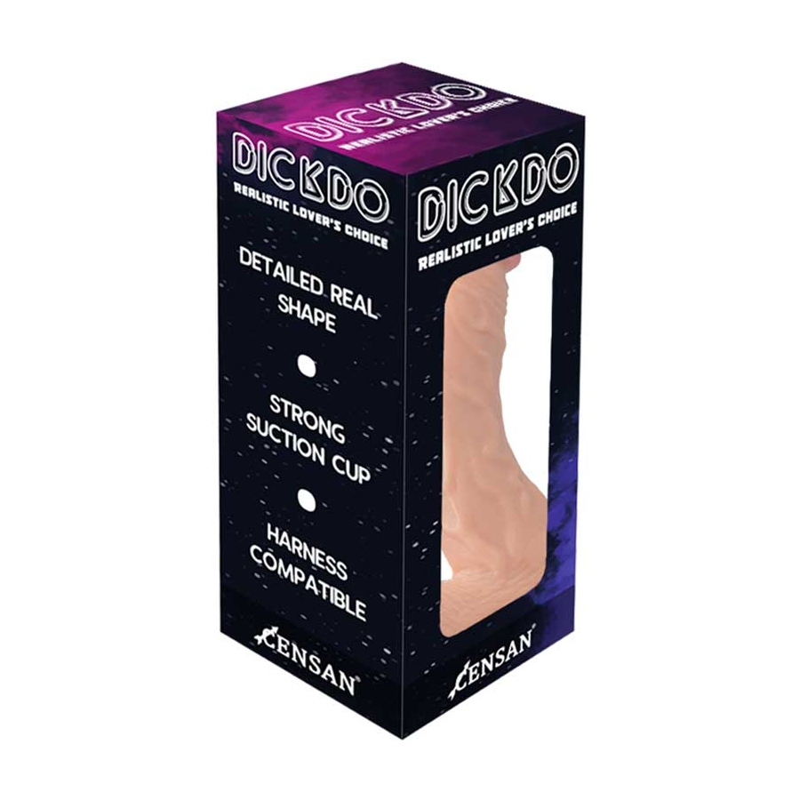 Dickdo Gerçekçi Eğik Dildo Penis 18cm