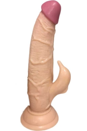 Dickdo Gerçekçi Klitoris Uyarıcılı Dildo Penis 20cm görsel 1