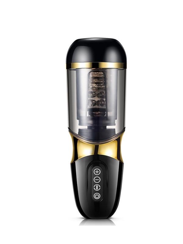 Dönebilen İleri Geri Hareketli Otomatik Mastürbatör Siyah