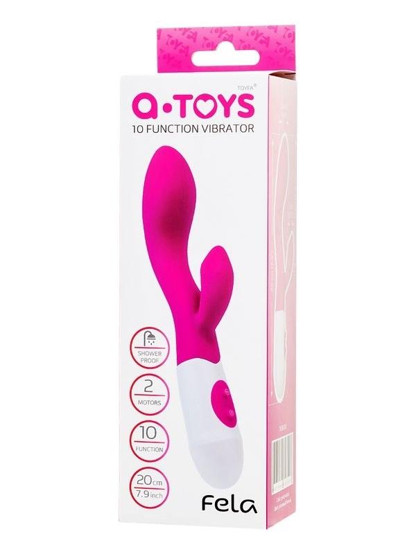 Fela Clitoral Vibrator, silicone, pink, 20.5 cm