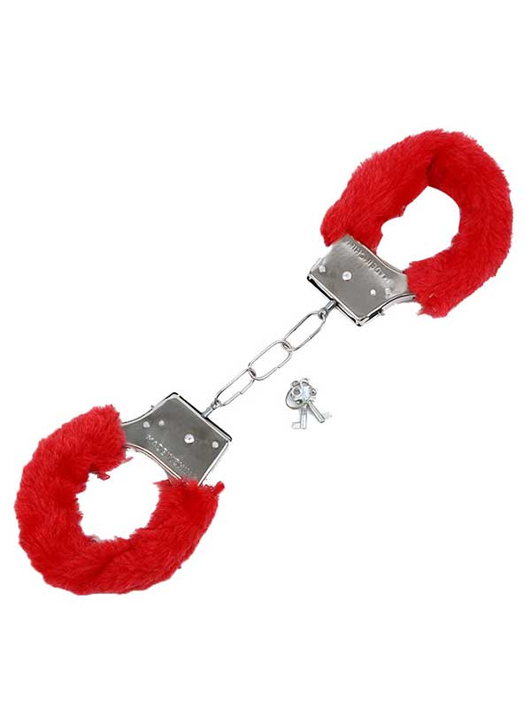 Fetiş Fantezi Kırmızı Peluşlu Metal Kelepçe 1 Fetiş Fantezi Kırmızı Peluşlu Metal Kelepçe görsel 1